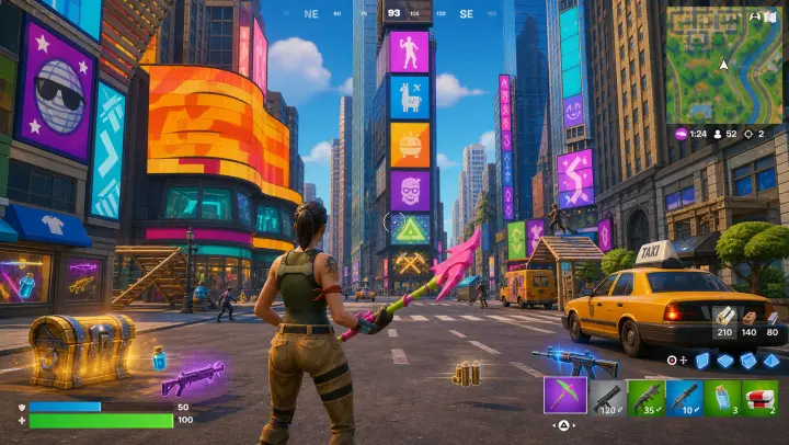 Fortnite 风格的纽约 · 时代广场