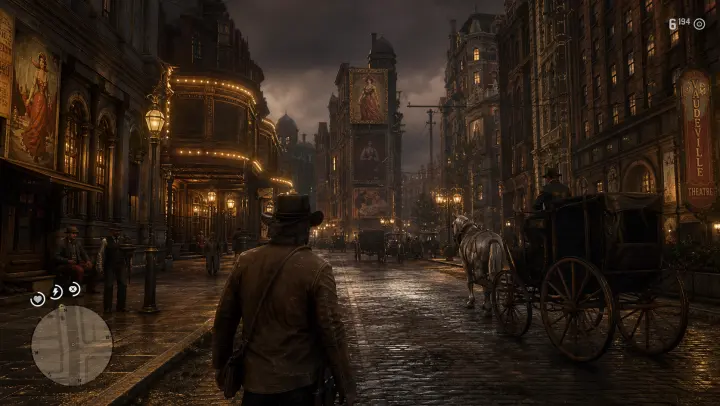 Red Dead Redemption 2 风格的纽约 · 时代广场